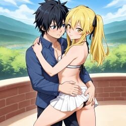 1female 1male ai_generated crossover fairy_tail gray_fullbuster kakegurui saotome_mary