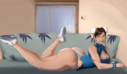 1girls absurdres ai_generated bodily_fluids china china_dress chun-li chun-li_(fortnite) chun-li_(street_fighter_6) chun-li_tournament_incident female provocative provoking sex sexy street_fighter