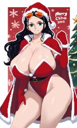 again_mr.b ai_generated christmas_outfit female female_only nico_robin one_piece