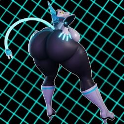 3d ass_focus ass_grab big_ass tagme tasque_manager_(deltarune) tasque_manager_(mayosplash)