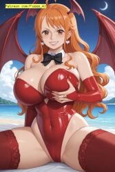 ai_generated female female_only foxxx_ai nami_(one_piece) one_piece