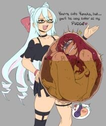 female female_prey fire_emblem male male_pred nyxondyx rosado_(fire_emblem) tagme vore yunaka_(fire_emblem)