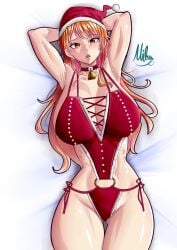 christmas female female_only mifenami nami_(one_piece) one_piece