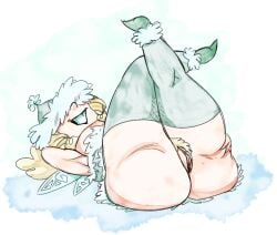 1girls 2d 2d_(artwork) armpit ass ass_grab big_ass big_breasts big_butt blonde_female blonde_hair blue_clothing blush boots breasts clothed colored_sketch digital_media_(artwork) dress fairy fairy_wings fat_ass female female_focus female_only from_below genitals gr33nn3zd grin hairy_pussy hand_behind_head hat hat_over_eyes headwear helena_handbasket_(rayman) humanoid labia legs legs_crossed legs_together legs_up light-skinned_female light_skin lying lying_on_back no_bra no_panties nymph_(rayman) on_back pale-skinned_female pale_skin pink_nipples presenting presenting_pussy pubic_hair pussy rayman_(series) rayman_origins smile smiling solo solo_female solo_focus teeth thick_thighs thighhighs wide_hips winter_clothes