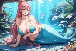 ai_generated bikini_top female female_only one_piece shirahoshi the_way_(artist)