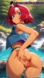 1girls 2025 ai_assisted ai_generated anime anime_girl anime_style anus artist_name ass beach bent_over big_ass big_butt blue_eyes blush booty breast breasts bubble_ass bubble_butt bust buttocks chest clitoral_hood crotch day dripping_pussy electroworld eretzvaju evil_zone exposed_anus exposed_pussy female female_genitalia from_behind genitals grabbing_own_ass headband hi_res high_quality high_resolution highres juicy_pussy lake large_ass lily_pad looking_at_viewer looking_back midori_himeno ocean outdoors palm_tree partially_submerged patreon patreon_username plump_ass pond pool poolside presenting pussy pussy_lips pussy_peek red_hair ripples river rock round_ass shaved_pussy shore short_hair sleeveless slit soaking_feet solo stable_diffusion tight_anus tight_pussy tree uncensored uncensored_pussy uncensored_vagina vagina vulva wading water waterfall watermark wet wet_pussy