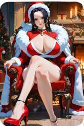 ai_generated boa_hancock christmas_outfit female female_only one_piece taro_yamamoto