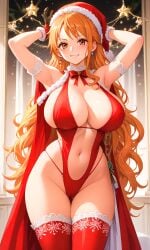 ai_generated christmas_outfit female female_only nami_(one_piece) one_piece ruroloa_97_2.0