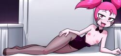ai_generated aicrotor breasts cute exposed_breasts feet laying nipples small_breasts smile spinel_(steven_universe) steven_universe throne wholesome