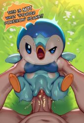 ai_generated avian beak blue_eyes bodily_fluids bunnthe clitoris dialogue duo english_text female female_focus female_on_human female_penetrated feral feral_penetrated first_person_view generation_4_pokemon genital_fluids genitals human human_on_feral human_penetrating human_penetrating_feral interspecies larger_human larger_male living_condom looking_at_viewer male male/female male_on_feral male_penetrating male_penetrating_female male_pov mammal nintendo nude open_mouth penetration penile penile_penetration penis penis_in_pussy piplup plant pochama pokemon pokemon_(species) pokephilia pussy pussy_juice sex size_difference smaller_anthro smaller_female smaller_feral smaller_penetrated solo_focus stomach_bulge sweat text vaginal_penetration