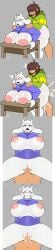 2024 absurd_res anal anthro ass big_ass big_breasts big_butt big_nipples blush bodily_fluids boss_monster boss_monster_(undertale) bovid breasts brown_hair bulge caprine clothed clothing comic_panel cowgirl_position cum cum_in_ass cum_in_pussy cum_inside cumming cumming_while_penetrating deltarune digital_drawing_(artwork) digital_media_(artwork) duo edit edited female female_penetrated glasses goat grey_background hair hair_between_eyes hair_over_eyes hand_on_shoulder hi_res huge_ass huge_breasts human incest kris_(deltarune) male male/female male_penetrating male_penetrating_anthro male_penetrating_female mammal mehdrawings mehlewds moaning mother mother_(lore) mother_and_son mother_and_son_(lore) nipples on_table open_mouth partially_clothed patreon_request penis penis_in_pussy pussy request sex simple_background son son_(lore) sound_effects table thick_thighs thighs toriel undertale_(series) wide_hips