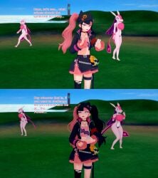 3d english_text female female_only koikatsu lovander pal_(species) palworld pink_hair text xavierhuge zoe_rayne