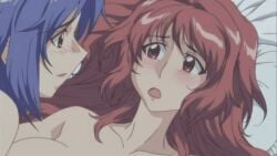 2girls animated aniyome_wa_ijippari bare_arms bare_back bare_breasts bare_shoulders best_friends big_breasts blue_hair blush boss_and_employee boss_and_subordinate breasts busty duo duo_female duo_focus female female/female female_focus female_on_top female_only femdom femsub friends hentai hentai_series horny horny_female horny_females inner_sideboob katsuragi_mai kissing large_breasts laying_down laying_on_back laying_on_bed laying_on_breasts laying_on_person laying_on_stomach lesbian_kiss lesbian_sex long_hair lover-in-law making_out milf red_hair short_hair sideboob tagme takama_kozue takamachi_nanoha topless topless_female yuri
