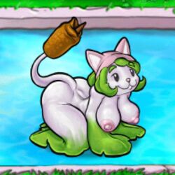 1girls 2d 2d_animation accurate_art_style animated big_breasts cat_ears cat_face cat_girl cattail_(pvz) fat_ass female_focus female_only flora_fauna furry large_ass large_breasts large_butt leaf_hair loop looping_animation massive_ass pink_hat pink_nipples plant_girl plant_humanoid plantie plants_vs_zombies pool presenting_breasts shaking_breasts sitting_in_water sitting_on_water solo solo_female swimming_pool thick_ass thick_thighs waneczka228 white_body wide_hips
