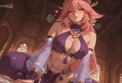 yae miko from genshin impact by onna exe