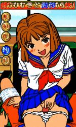 1girls 2d ai_assisted blush bow bow_panties cum cute female fingering glansjob handjob janken_game_acchi_muite_hoi! panties panty_pull penis_between_thighs pixel_art pov school_uniform schoolgirl sounding thigh_sex tomomi_(janken_game_acchi_muite_hoi!) underwear white_panties