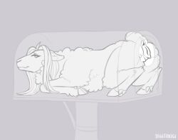 2026 anatomically_correct anatomically_correct_anus anatomically_correct_genitalia anatomically_correct_vulva animal_genitalia animal_vulva anus ass bovid bovine_genitalia bovine_vulva breeding_mount caprine caprine_genitalia caprine_pussy digital_media_(artwork) digitoxici female female_feral feral genitals hi_res hooves line_art mammal monochrome presenting presenting_hindquarters quadruped sheep smile solo vulva