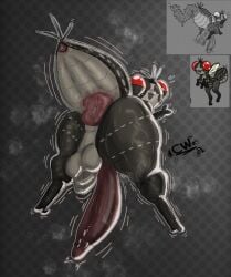 1boy 2026 anus anus_focus arthropod arthropod_legs ballsack big_balls big_penis brown_body cartoonwizzard cute cute_face digital_drawing_(artwork) digital_media_(artwork) domadordedinoss donut_anus dumptruck_ass fly greeting_viewer halftone_background happy hi_res hyper_ass hyper_penis leitinhotop lighting lil_milk looking_back musk_clouds musky_butt original_character practice presenting_hindquarters puffy_anus red_eyes showing_anus showing_ass showing_butt sketch sweatdrop sweating sweaty_anus sweaty_ass sweaty_butt thick_thighs torururuu white_outline