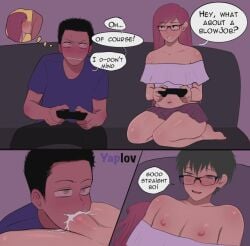 2boys controller gay glasses lost_bet trap yaoi yaplov