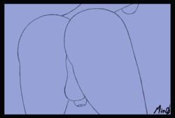 1futa animated ass backsack balls dickgirl flaccid futa_only futanari large_ass min0 penis shaking_ass shaking_butt solo swinging_balls swinging_penis uncut