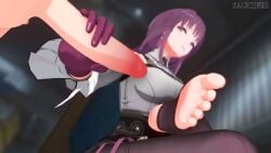 1boy 1boy1girl 1girls 3d animated clothed_female feet foot_fetish foot_tease gloved_handjob gloves hand_on_penis handjob handjob_with_gloves holding_penis honkai:_star_rail honkai_(series) hoyoverse kafka_(honkai:_star_rail) legwear light-skinned_female light-skinned_male looking_at_partner penis presenting_foot purple_eyes purple_gloves purple_hair saucifer3d soles stirrup_legwear stroking stroking_cock stroking_penis tagme teasing toenail_polish touching_penis video