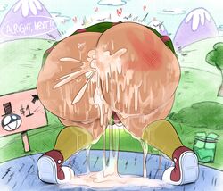 1girls after_anal after_sex after_vaginal big_ass big_butt bottom_heavy bubble_ass bubble_butt chalkzone cum cum_in_ass cum_in_pussy cum_on_ass cum_on_thighs excessive_cum fat_ass fat_butt female from_behind hand_print huge_ass huge_butt large_ass large_butt leaking leaking_cum massive_ass nickelodeon ota_(artist) penny_sanchez rape skirt slap_mark socks spanked speech_bubble stuck stuck_in_wall text thick_ass thick_thighs thighs through_wall veiny_penis wide_hips