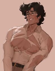 1boy abs ashamed bara bara_tiddies bara_tits biting_lip biting_own_lip black_hair blush blushing blushing_male bodily_fluids body_fluids chest clothed clothes clothing color colored colorful daddy diego_(lacryboy) erect_nipple erect_nipples exposed exposed_nipples exposed_pecs flashing fluids focus gay glasses horny horny_male human human_only inverted_nipples lacryboy lactating lactating_nipples lactation male male_focus male_lactation male_milking male_nipples male_only melanpsycholia milk milk_drip milk_leaking muscles muscular muscular_male nipple nipple_bulge nipple_play nipple_slip nipples nipples_visible_through_clothing pecs pectorals ripped_shirt seductive seductive_smile shame solo solo_focus solo_male torn_clothes wet wet_clothes wet_clothing white_skin yaoi