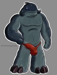 1boy alien bara disney gantu lilo_and_stitch male male_only solo