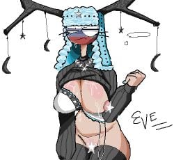 antlers breasts censored countryhumans countryhumans_girl pussy russia_(countryhumans) russian sweat sweating ushanka