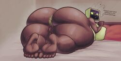 ass big_ass big_belly big_breasts big_thighs blueruchka breasts chubby dandy's_world dandys_world fat feet female female_only foot_fetish i_want_her_to_sit_on_my_face_while_i_eat_her_out lying lying_on_stomach thick thick_ass thick_thighs vee_(dandy's_world)