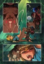 1boy 1futa 1girls bisexual breath_of_the_wild female guardian_(zelda) light-skinned_male light_skin link link_(breath_of_the_wild) male nintendo pokilewd the_legend_of_zelda the_legend_of_zelda:_breath_of_the_wild zelda