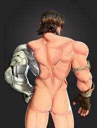 1boy 3d 3d_model arm_scar ass back_muscles back_view bionic_arm bucky_barnes fully_naked fully_naked_male fully_nude fully_nude_male gloves gloves_only hand_on_hip hoogasu male male_only marvel marvel_rivals muscles naked naked_male no_visible_genitalia nude nude_male scars solo_male winter_soldier winter_soldier_(marvel_rivals)