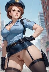 ai_generated big_ass big_breasts big_butt cartoon cartoon_character cartoon_milf cleavage disney elastigirl gloves helen_parr innie_pussy milf mommy no_panties paulinebabe police_uniform policewoman pubic_hair puffy_pussy seductive serious stockings teasing the_incredibles thick_thighs upskirt wide_hips