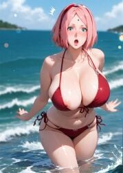 1girls 2d accidental_exposure ai_generated alternate_breast_size ass big_ass big_breasts bikini boruto:_naruto_next_generations breasts breasts_bigger_than_head breasts_out busty cleavage curvaceous curvaceous_female curvaceous_figure curvy curvy_figure fat_breasts high_quality hourglass_figure huge_breasts in_water inconvenient_breasts inviting_to_sex large_breasts light-skin light-skinned_female lips looking_at_viewer mature mature_female mature_woman medium_hair milf milf-master mommy naked naruto naruto_(series) naruto_shippuden nipple_slip nipples nude nude_female one_breast_out outdoors pale-skin pale-skinned_female pink_hair posing sagging_breasts sakura_haruno sea seductive seductive_look sexy_pose short_hair stable_diffusion surprised surprised_expression swimwear tagmeo thick_thighs thighs tits_out water wide_hips