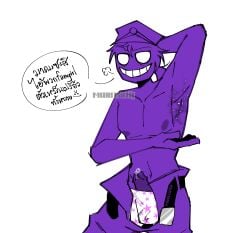 armpits five_nights_at_freddy's fnaf fumes male male_only marlushii purple_guy_(fnaf) rebornica smelly solo solo_male stinky sweat vincent_(fnaf) william_afton