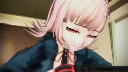 1boy 1boy1girl 1girls 3d 3d_animation animated danganronpa eproctophillia fart fart_cloud fart_fetish hinata_hajime huge_ass huge_fart nanami_chiaki sound_effects stomach_ache stomach_noises tagme tooty3d video