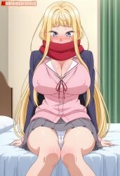 1girls ai_generated aindroidparanoid ass big_ass big_breasts big_butt blazer blonde_female blonde_hair breasts busty cameltoe curvy cute dosanko_gal_wa_namara_menkoi fat_ass female female_only fuyuki_minami hair hi_res hips huge_ass huge_breasts human jacket large_ass large_breasts legs narrow_waist nipple_bulge nipple_visible_through_clothes panties scarf school school_uniform schoolgirl schoolgirl_uniform skirt slim_waist stable_diffusion sweat tagme thick_ass thick_thighs uniform voluptuous waist wide_hips