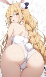 1girls ai_generated ass ass_focus bunny_costume date_a_live hoshimiya_mukuro pantyhose skirt