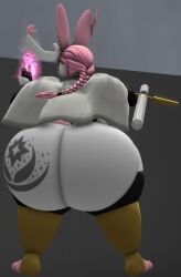 big_ass big_ass_(male) bubble_butt chubby eeveelution huge_ass kingofthekabuto male_focus male_only pokemon pokemon_(species) queenofthekabuto sylveon tagme thick_thighs wide_hips