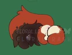 anus ass backsack balls big_tail fan_character feral floraltrash generation_8_pokemon genitals low_res male mocha_(floraltrash) nickit nintendo pokemon pokemon_(species) solo tail tail_anus unusual_anatomy watermark