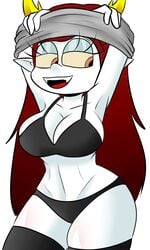 1girls 2d disney disney_channel female hekapoo monster_girl open_mouth red_hair solo star_vs_the_forces_of_evil tagme white_skin zaicomaster14