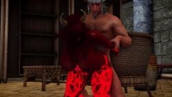 3d 3d_model akilandi ass breasts demon_girl doggy_style doggy_style_position glowing_eyes lewd red_eyes red_skin redhair skyrim succubi succubus tagme thicc_thighs thighs video video_games