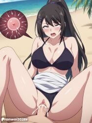 1girls ai_generated anime bikini chabashira_sae classroom_of_the_elite clothed_sex large_breasts ranwai2025x sex uncensored vagina vaginal_penetration vaginal_sex youkoso_jitsuryoku_shijou_shugi_no_kyoushitsu_e