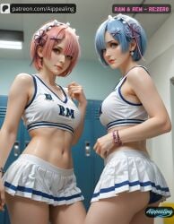 ai_generated aippealing anime female female_focus hot manga ram ram_(re:zero) re:zero_kara_hajimeru_isekai_seikatsu realistic rem_(re:zero) sexy