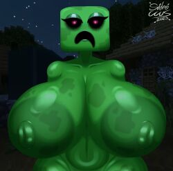 1girls 2025 2d 2d_(artwork) areola areolae artist_logo background big_areola big_breasts big_nipples black_sclera boobs_bigger_than_head breasts breasts_bigger_than_body breasts_bigger_than_head breasts_bigger_than_torso creeper creeper_(minecraft) creeper_girl curvy curvy_female curvy_figure curvy_hips curvy_thighs enormous_breasts eyebrows eyelashes female female_focus female_only gigantic_breasts green_areola green_nipples green_skin high_resolution highres hips huge_breasts huge_nipples hyper hyper_breasts large_breasts lips lipstick logo looking_at_viewer minecraft minecraft_background minecraft_mob monster monster_girl night puffy_areola puffy_nipples red_eyes sidroccus thick thick_breasts thick_lips thick_thighs thighs voluptuous voluptuous_body voluptuous_female