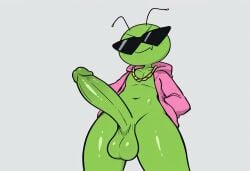 alien cupyd_(artist) glorpee_(cupyd) green_skin male_only sunglasses