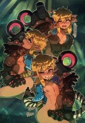 1boy 1futa 1girls bisexual breath_of_the_wild female guardian_(zelda) light-skinned_male light_skin link link_(breath_of_the_wild) male nintendo pokilewd the_legend_of_zelda the_legend_of_zelda:_breath_of_the_wild zelda