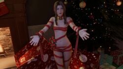 3d 3d_(artwork) 3d_animation aerith_gainsborough animated christmas final_fantasy lazyprocrastinator pov sound tagme video