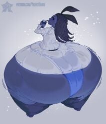 1girls ass_bigger_than_body ass_bigger_than_head ass_bigger_than_skirt ass_bigger_than_torso blueberry braided_hair braids bursting_butt butt_expansion growth hyper hyper_ass hyper_hips hyper_thighs long_hair looking_back massive_ass massive_thighs solo_female tagme thick_thighs velvet_bambi wide_hips