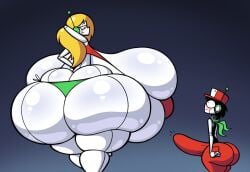 1boy 1girls android ass ass_bigger_than_head big_ass big_breasts big_penis black_hair black_shirt blonde_hair blush breasts breasts_bigger_than_head cave_story curly_brace erection gigantic_ass gigantic_breasts goobabooba green_headwear green_panties green_scarf huge_ass huge_breasts huge_cock hyper_ass hyper_breasts looking_at_another quote_(cave_story) red_hat red_pants red_tank_top size_difference thick_thighs white_body